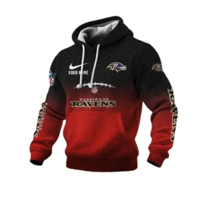 Baltimore Ravens Men's Waffle Pullover Hoodie 2026 Limited Personalize Name