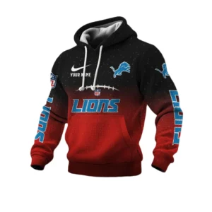 Detroit Lions Men's Waffle Pullover Hoodie 2026 Limited Personalize Name