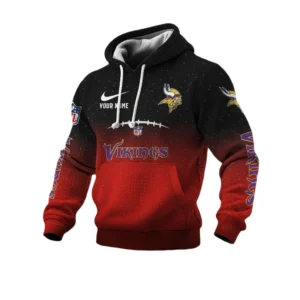 Minnesota Vikings Men's Waffle Pullover Hoodie 2026 Limited Personalize Name
