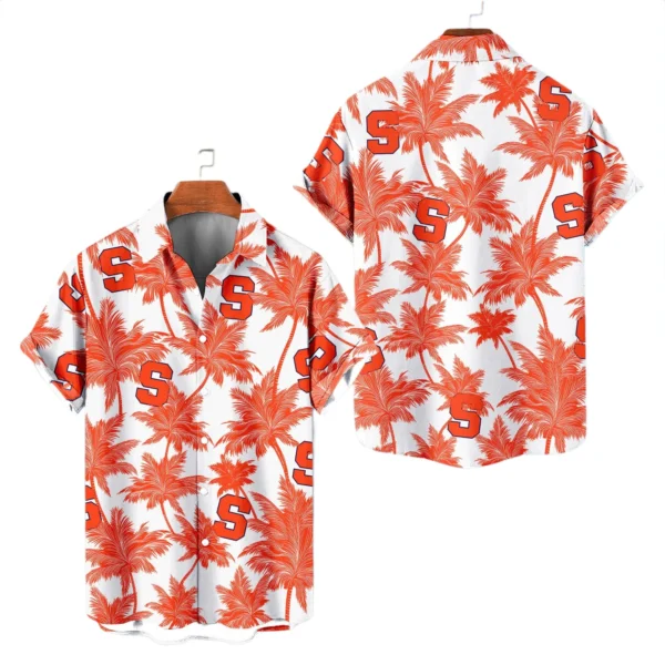 Syracuse Orange Hawaiian Shirt 2026 Limited Edition Premium Crinkle Textured