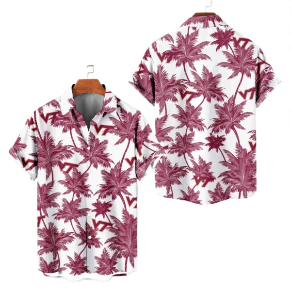 Virginia Tech Hokies Hawaiian Shirt 2026 Limited Edition Premium Crinkle Textured