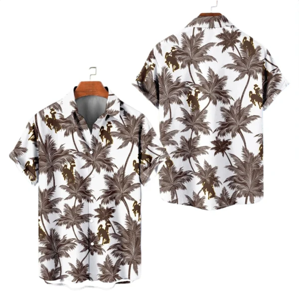 Wyoming Cowboys Hawaiian Shirt 2026 Limited Edition Premium Crinkle Textured