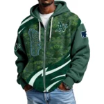 Athletics Men’s Waffle Knit Full Zip-Up Hoodie