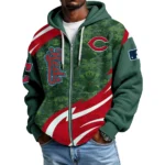 Cincinnati Reds Men’s Waffle Knit Full Zip-Up Hoodie