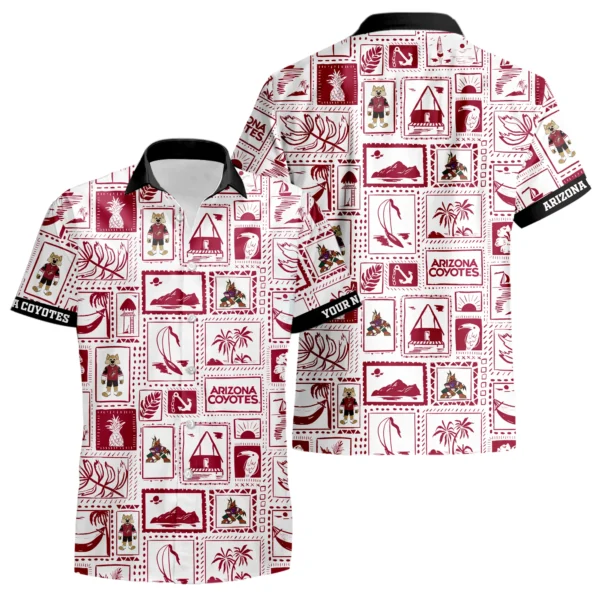 Arizona Coyotes Hawaiian Shirt 2026 Limited Premium Crinkle Textured Personalize Name