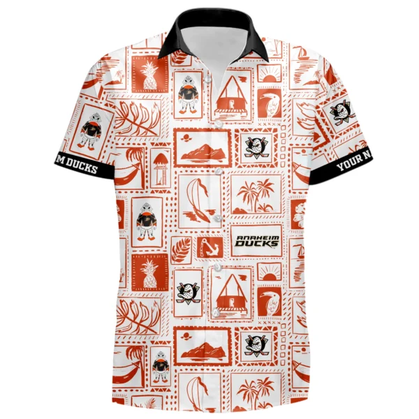 Anaheim Ducks Hawaiian Shirt 2026 Limited Premium Crinkle Textured Personalize Name