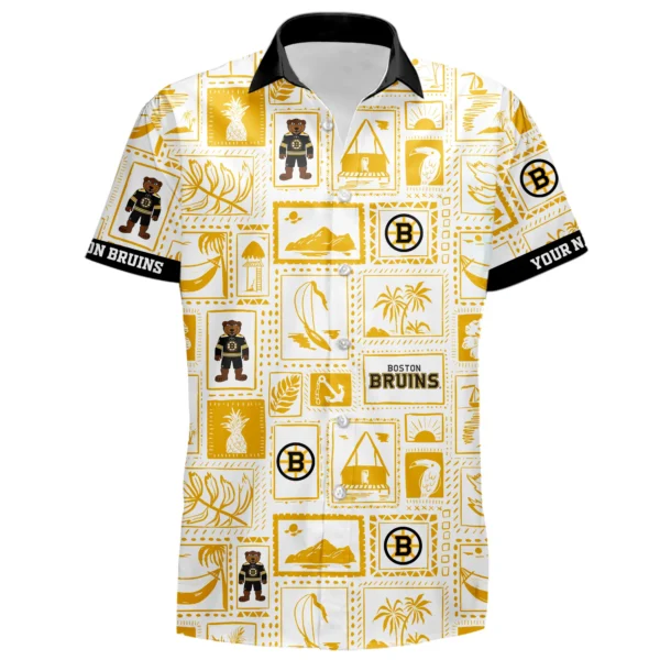 Boston Bruins Hawaiian Shirt 2026 Limited Premium Crinkle Textured Personalize Name