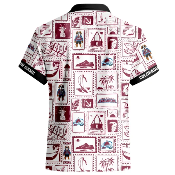 Colorado Avalanche Hawaiian Shirt 2026 Limited Premium Crinkle Textured Personalize Name