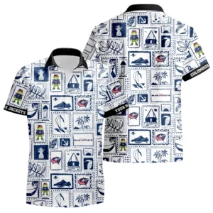 Columbus Blue Jackets Hawaiian Shirt 2026 Limited Premium Crinkle Textured Personalize Name