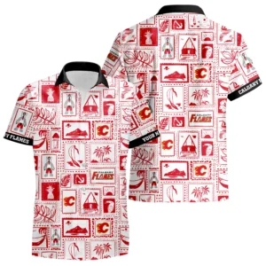 Calgary Flames Hawaiian Shirt 2026 Limited Premium Crinkle Textured Personalize Name