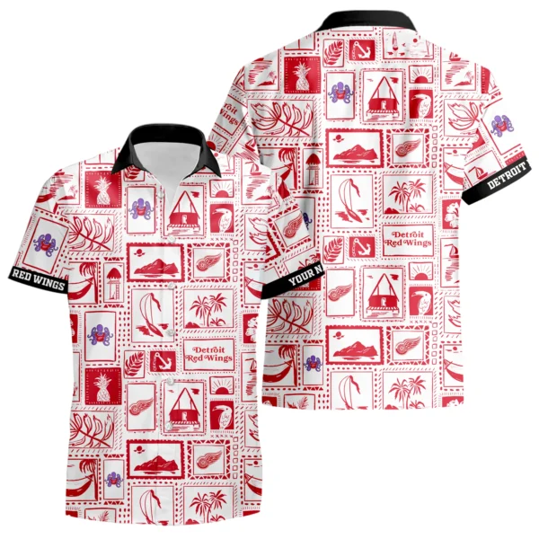 Detroit Red Wings Hawaiian Shirt 2026 Limited Premium Crinkle Textured Personalize Name