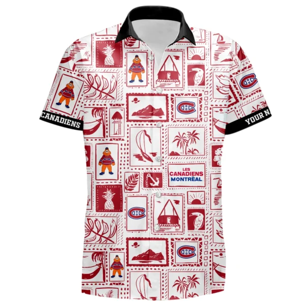 Montreal Canadiens Hawaiian Shirt 2026 Limited Premium Crinkle Textured Personalize Name