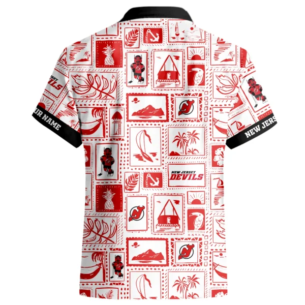 New Jersey Devils Hawaiian Shirt 2026 Limited Premium Crinkle Textured Personalize Name