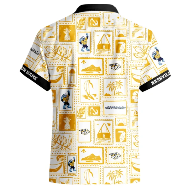Nashville Predators Hawaiian Shirt 2026 Limited Premium Crinkle Textured Personalize Name