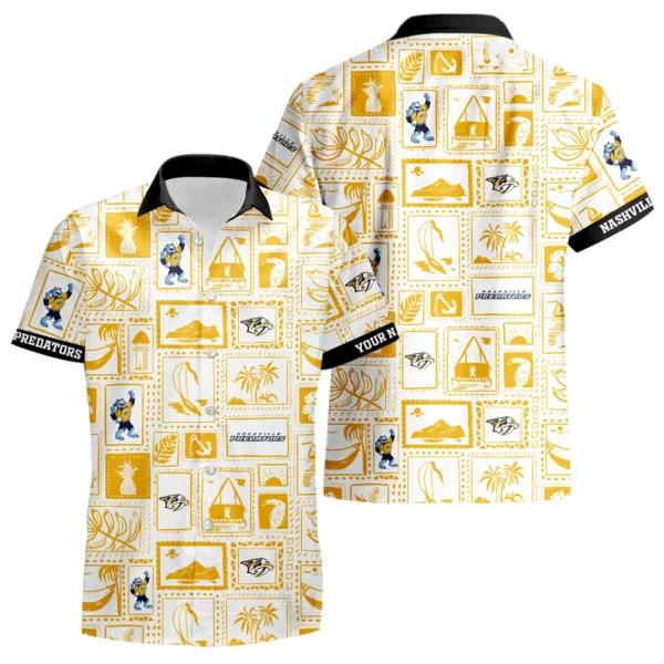 Nashville Predators Hawaiian Shirt 2026 Limited Premium Crinkle Textured Personalize Name