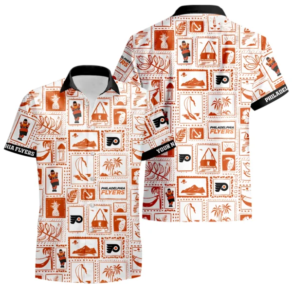 Philadelphia Flyers Hawaiian Shirt 2026 Limited Premium Crinkle Textured Personalize Name