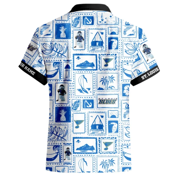 St. Louis Blues Hawaiian Shirt 2026 Limited Premium Crinkle Textured Personalize Name