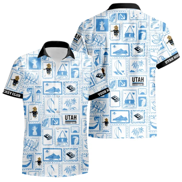 Utah Hockey Club Hawaiian Shirt 2026 Limited Premium Crinkle Textured Personalize Name
