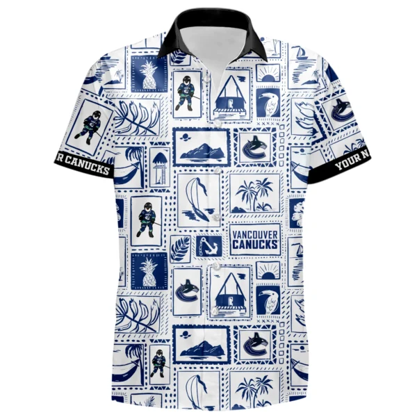 Vancouver Canucks Hawaiian Shirt 2026 Limited Premium Crinkle Textured Personalize Name