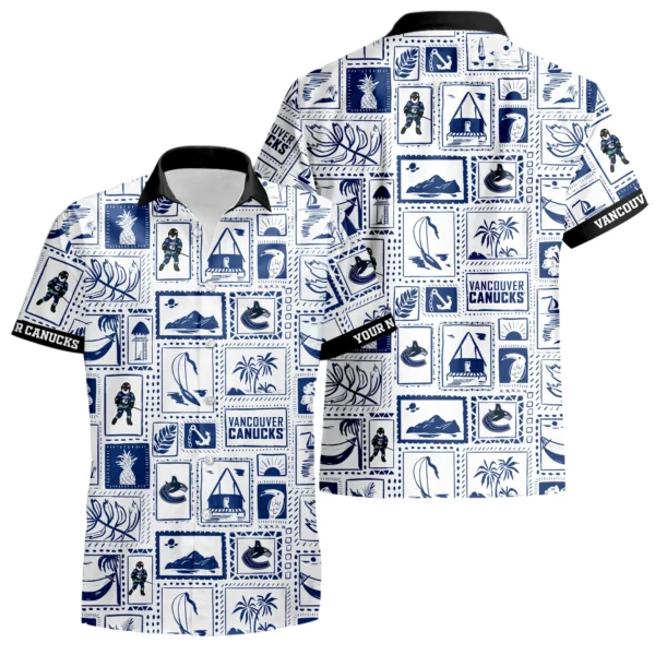 Vancouver Canucks Hawaiian Shirt 2026 Limited Premium Crinkle Textured Personalize Name