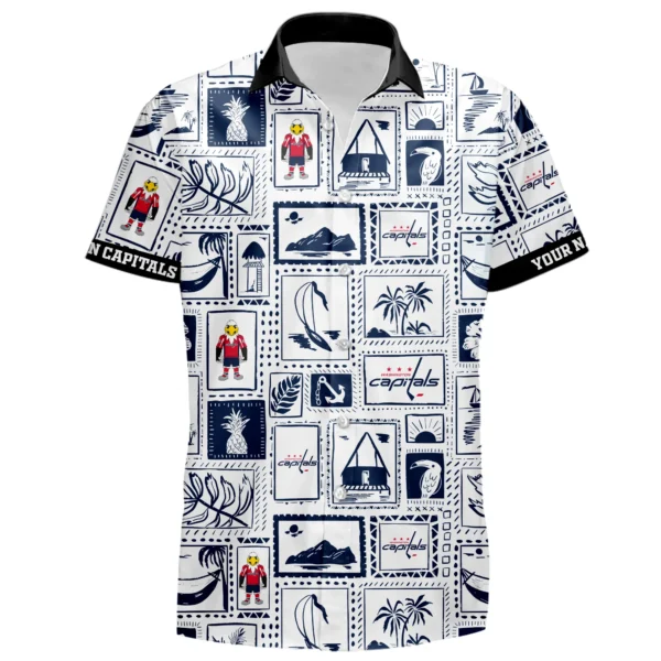 Washington Capitals Hawaiian Shirt 2026 Limited Premium Crinkle Textured Personalize Name