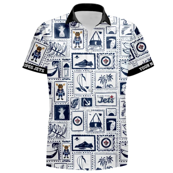 Winnipeg Jets Hawaiian Shirt 2026 Limited Premium Crinkle Textured Personalize Name