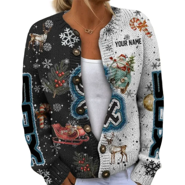 Chicago White Sox Women’s Knit Sweater Customize Name