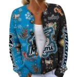 Miami Marlins Women’s Knit Sweater Customize Name