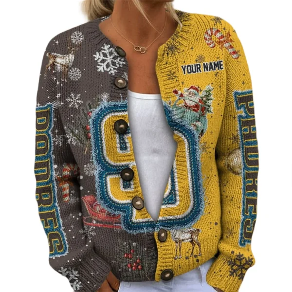 San Diego Padres Women’s Knit Sweater Customize Name