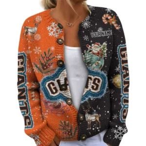 San Francisco Giants Women’s Knit Sweater Customize Name
