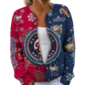 Washington Nationals Women’s Knit Sweater Customize Name