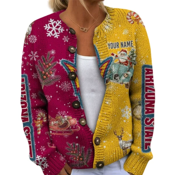 Arizona State Sun Devils Women’s Knit Sweater Customize Name