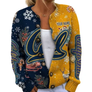 California Golden Bears Women’s Knit Sweater Customize Name