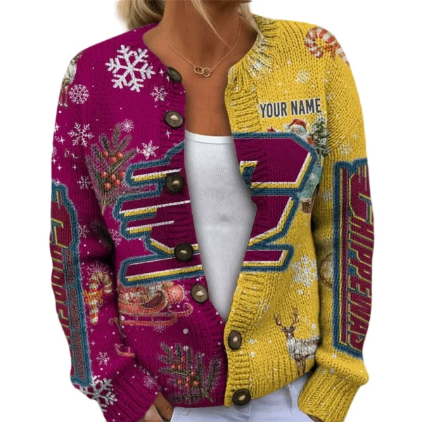 Central Michigan Chippewas Women’s Knit Sweater Customize Name