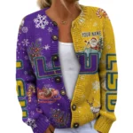 LSU Tigers Women’s Knit Sweater Customize Name