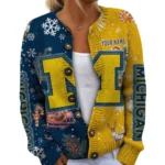 Michigan Wolverines Women’s Knit Sweater Customize Name
