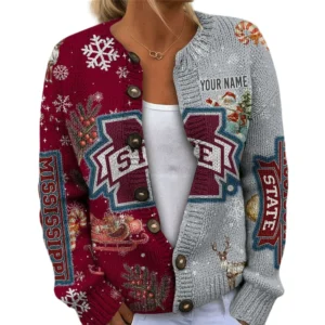 Mississippi State Bulldogs Women’s Knit Sweater Customize Name