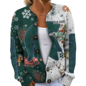 Michigan State Spartans Women’s Knit Sweater Customize Name