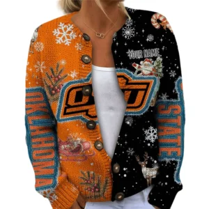 Oklahoma State Cowboys Women’s Knit Sweater Customize Name
