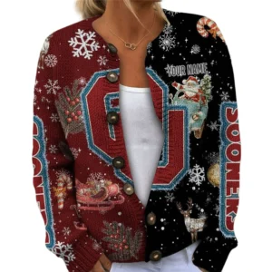 Oklahoma Sooners Women’s Knit Sweater Customize Name