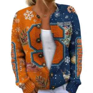 Syracuse Orange Women’s Knit Sweater Customize Name