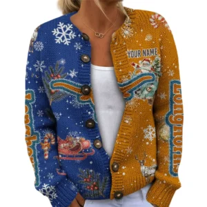 Texas Longhorns Women’s Knit Sweater Customize Name