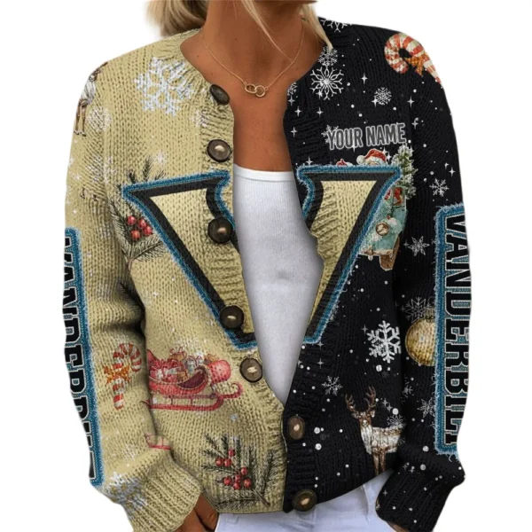 Vanderbilt Commodores Women’s Knit Sweater Customize Name