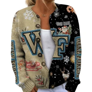 Wake Forest Demon Deacons Women’s Knit Sweater Customize Name