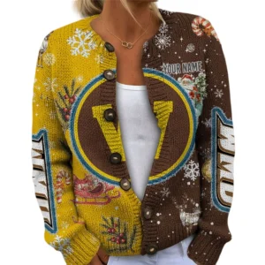 Western Michigan Broncos Women’s Knit Sweater Customize Name