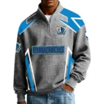 Dallas Mavericks Men’s Quarter Zip Pullover Sweatshirt Waffle Knit Pocket 2026 Limited