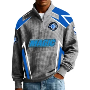 Orlando Magic Men’s Quarter Zip Pullover Sweatshirt Waffle Knit Pocket 2026 Limited