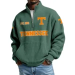 Tennessee Volunteers Men’s Quarter Zip Pullover Sweatshirt Waffle Knit Pocket