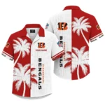 Cincinnati Bengals Hawaiian Shirt Premium Lightweight Waffle Knit Customize Name