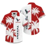 Houston Texans Hawaiian Shirt Premium Lightweight Waffle Knit Customize Name